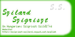 szilard szigriszt business card